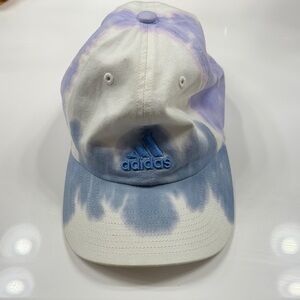 Adidas Blue and Purple Tie-Dye Cap